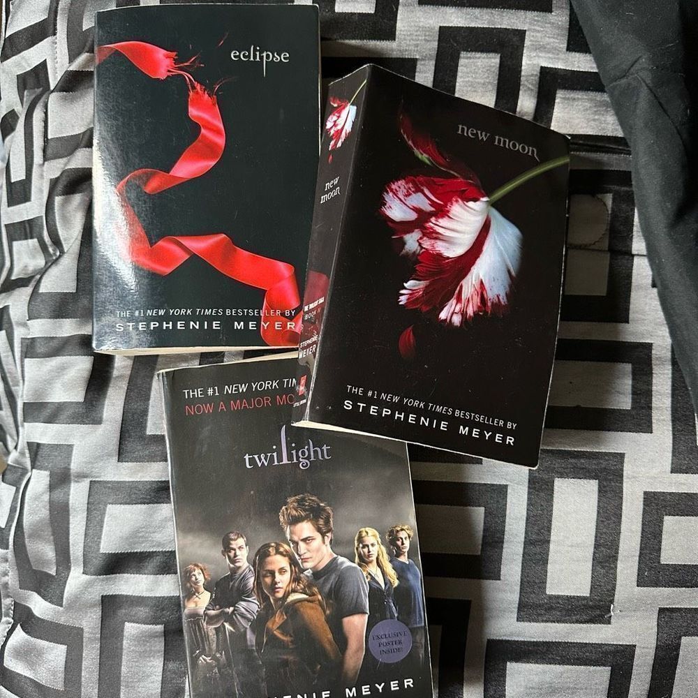 Twilight Triology, includes Twilight, Eclipse, Newmoon paperback books